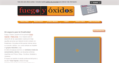 Desktop Screenshot of fuegoyoxidos.com