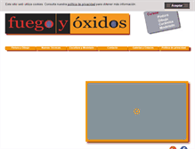 Tablet Screenshot of fuegoyoxidos.com
